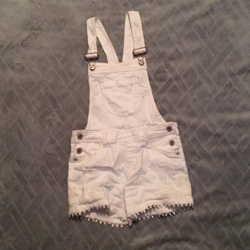 Kids white overalls